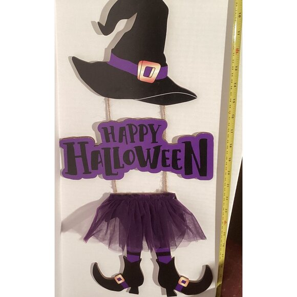 Witch-Themed Happy Halloween Hanging Decor - Picture 4 of 4